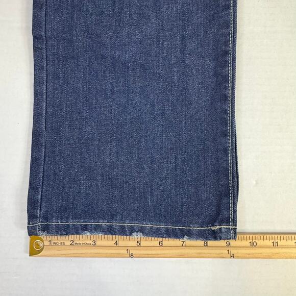 Fe Foeyal Medium Vintage Wash Men's 5 Pocket Distressed Jeans Size 38x31 NWT - Picture 8 of 13